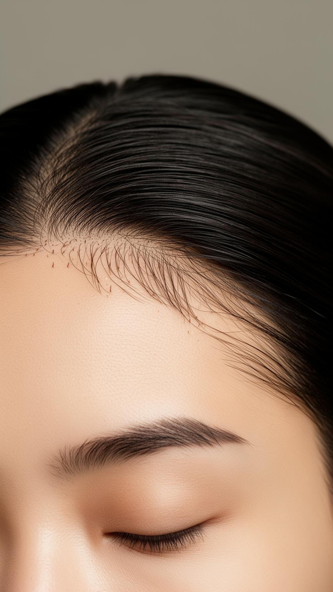 Part-line density on a female patient